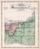 Moline and South Moline Townships, Rock Island County 1905 Microfilm and Orig Mix